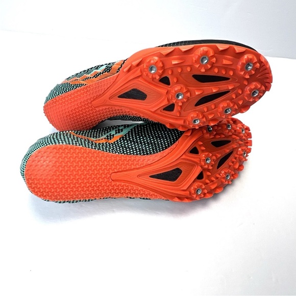 Saucony Sprint Spike Shoes Spitfire 5 racing Black Cool Mint Noir Men Size 8.5 main image 6